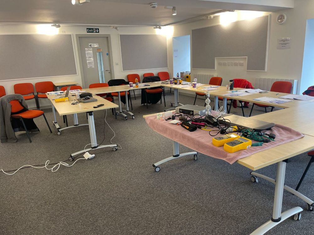 Inside the Bournemouth PAT testing training room